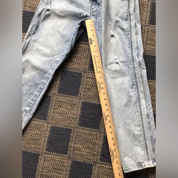 KanCan Stone Wash Stretch Denim Distressed  Jeans Side Seam Detail Size 13/30 - Picture 4 of 10